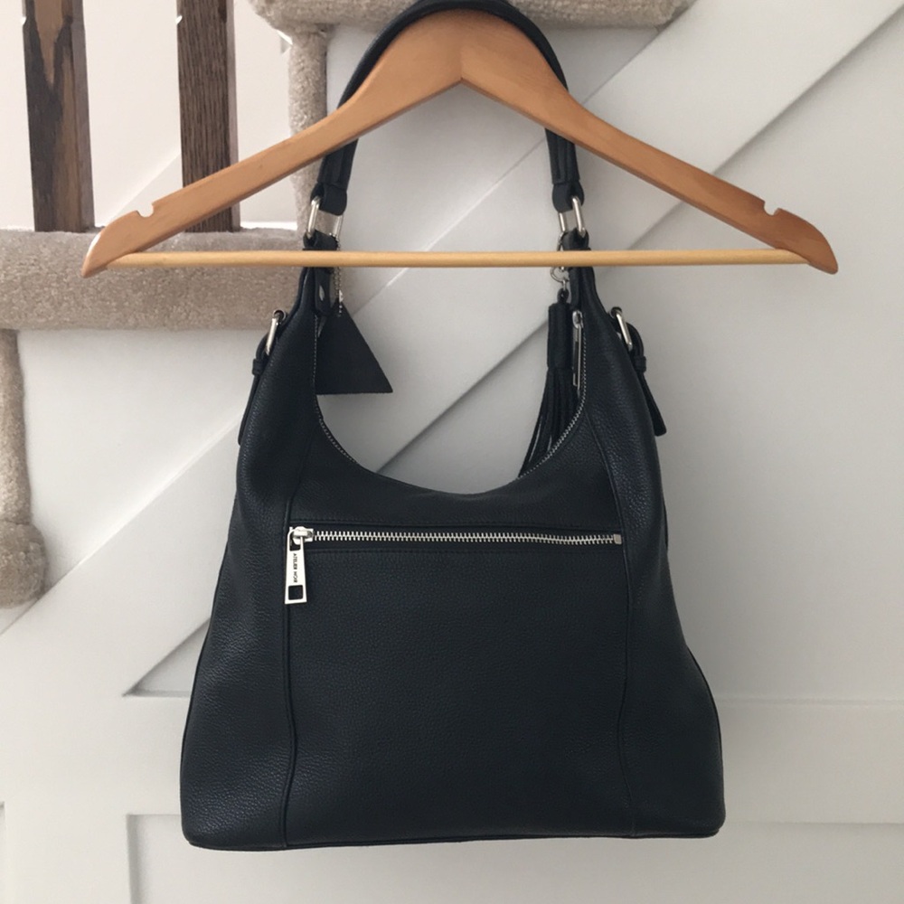 NWOT Atelier Noir Rudsak Black Leather Hobo Shoulder Bag Purse - Picture 3 of 17
